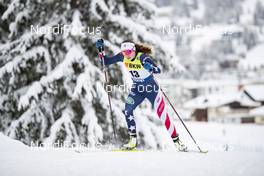 13.12.2020, Davos, Switzerland (SUI): Katharine Ogden (USA) - FIS world cup cross-country, 10km women, Davos (SUI). www.nordicfocus.com. © Modica/NordicFocus. Every downloaded picture is fee-liable.