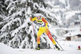 13.12.2020, Davos, Switzerland (SUI): Dinigeer Yilamujiang (CHN) - FIS world cup cross-country, 10km women, Davos (SUI). www.nordicfocus.com. © Modica/NordicFocus. Every downloaded picture is fee-liable.