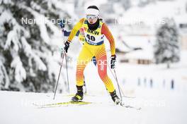 13.12.2020, Davos, Switzerland (SUI): Bayani Jialin (CHN) - FIS world cup cross-country, 10km women, Davos (SUI). www.nordicfocus.com. © Modica/NordicFocus. Every downloaded picture is fee-liable.