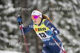 13.12.2020, Davos, Switzerland (SUI): Katharine Ogden (USA) - FIS world cup cross-country, 10km women, Davos (SUI). www.nordicfocus.com. © Modica/NordicFocus. Every downloaded picture is fee-liable.