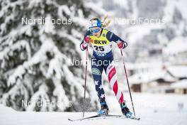 13.12.2020, Davos, Switzerland (SUI): Jessie Diggins (USA) - FIS world cup cross-country, 10km women, Davos (SUI). www.nordicfocus.com. © Modica/NordicFocus. Every downloaded picture is fee-liable.