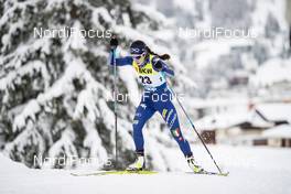 13.12.2020, Davos, Switzerland (SUI): Ilaria Debertolis (ITA) - FIS world cup cross-country, 10km women, Davos (SUI). www.nordicfocus.com. © Modica/NordicFocus. Every downloaded picture is fee-liable.
