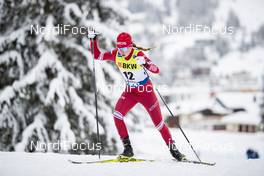 13.12.2020, Davos, Switzerland (SUI): Anna Nechaevskaya (RUS) - FIS world cup cross-country, 10km women, Davos (SUI). www.nordicfocus.com. © Modica/NordicFocus. Every downloaded picture is fee-liable.