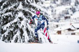 13.12.2020, Davos, Switzerland (SUI): Gus Schumacher (USA) - FIS world cup cross-country, 15km men, Davos (SUI). www.nordicfocus.com. © Modica/NordicFocus. Every downloaded picture is fee-liable.