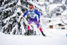 13.12.2020, Davos, Switzerland (SUI): Paul Constantin Pepene (ROU) - FIS world cup cross-country, 15km men, Davos (SUI). www.nordicfocus.com. © Modica/NordicFocus. Every downloaded picture is fee-liable.