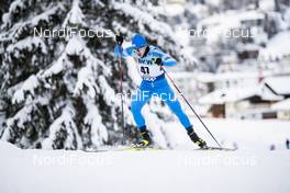 13.12.2020, Davos, Switzerland (SUI): Nikolaos Tsourekas (GRE) - FIS world cup cross-country, 15km men, Davos (SUI). www.nordicfocus.com. © Modica/NordicFocus. Every downloaded picture is fee-liable.