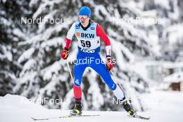 13.12.2020, Davos, Switzerland (SUI): Milos Milosavljevic (SRB) - FIS world cup cross-country, 15km men, Davos (SUI). www.nordicfocus.com. © Modica/NordicFocus. Every downloaded picture is fee-liable.