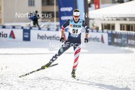 13.12.2020, Davos, Switzerland (SUI): Kevin Bolger (USA) - FIS world cup cross-country, 15km men, Davos (SUI). www.nordicfocus.com. © Modica/NordicFocus. Every downloaded picture is fee-liable.
