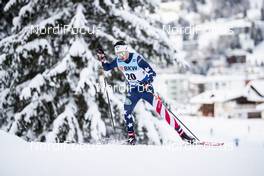 13.12.2020, Davos, Switzerland (SUI): Ian Torchia (USA) - FIS world cup cross-country, 15km men, Davos (SUI). www.nordicfocus.com. © Modica/NordicFocus. Every downloaded picture is fee-liable.