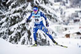 13.12.2020, Davos, Switzerland (SUI): Stefano Gardener (ITA) - FIS world cup cross-country, 15km men, Davos (SUI). www.nordicfocus.com. © Modica/NordicFocus. Every downloaded picture is fee-liable.