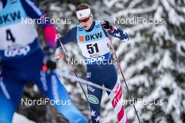 13.12.2020, Davos, Switzerland (SUI): Kevin Bolger (USA) - FIS world cup cross-country, 15km men, Davos (SUI). www.nordicfocus.com. © Modica/NordicFocus. Every downloaded picture is fee-liable.