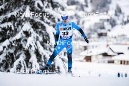 13.12.2020, Davos, Switzerland (SUI): Maurice Manificat (FRA) - FIS world cup cross-country, 15km men, Davos (SUI). www.nordicfocus.com. © Modica/NordicFocus. Every downloaded picture is fee-liable.