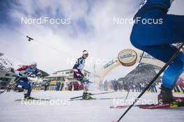 12.12.2020, Davos, Switzerland (SUI): Kevin Bolger (USA), Andrew Young (GBR), (l-r)  - FIS world cup cross-country, individual sprint, Davos (SUI). www.nordicfocus.com. © Modica/NordicFocus. Every downloaded picture is fee-liable.