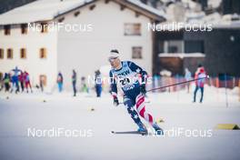 12.12.2020, Davos, Switzerland (SUI): Simeon Hamilton (USA) - FIS world cup cross-country, individual sprint, Davos (SUI). www.nordicfocus.com. © Modica/NordicFocus. Every downloaded picture is fee-liable.