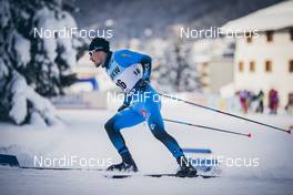 12.12.2020, Davos, Switzerland (SUI): Valentin Chauvin (FRA) - FIS world cup cross-country, individual sprint, Davos (SUI). www.nordicfocus.com. © Modica/NordicFocus. Every downloaded picture is fee-liable.