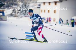 12.12.2020, Davos, Switzerland (SUI): James Clinton Schoonmaker (USA) - FIS world cup cross-country, individual sprint, Davos (SUI). www.nordicfocus.com. © Modica/NordicFocus. Every downloaded picture is fee-liable.
