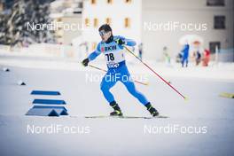 12.12.2020, Davos, Switzerland (SUI): Nikolaos Tsourekas (GRE) - FIS world cup cross-country, individual sprint, Davos (SUI). www.nordicfocus.com. © Modica/NordicFocus. Every downloaded picture is fee-liable.