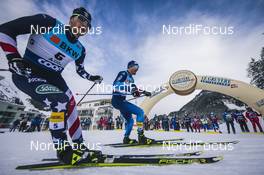 12.12.2020, Davos, Switzerland (SUI): Dario Cologna (SUI), James Clinton Schoonmaker (USA), (l-r)  - FIS world cup cross-country, individual sprint, Davos (SUI). www.nordicfocus.com. © Modica/NordicFocus. Every downloaded picture is fee-liable.