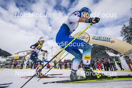 12.12.2020, Davos, Switzerland (SUI): Rosie Brennan (USA), Anamarija Lampic (SLO), (l-r)  - FIS world cup cross-country, individual sprint, Davos (SUI). www.nordicfocus.com. © Modica/NordicFocus. Every downloaded picture is fee-liable.