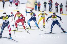 12.12.2020, Davos, Switzerland (SUI): Natalia Nepryaeva (RUS), Elisa Brocard (ITA), Lea Fischer (SUI), (l-r)  - FIS world cup cross-country, individual sprint, Davos (SUI). www.nordicfocus.com. © Modica/NordicFocus. Every downloaded picture is fee-liable.