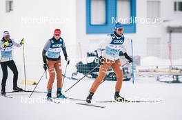 11.12.2020, Davos, Switzerland (SUI): Nadine Herrmann (GER), Laura Gimmler (GER), (l-r)  - FIS world cup cross-country, training, Davos (SUI). www.nordicfocus.com. © Modica/NordicFocus. Every downloaded picture is fee-liable.