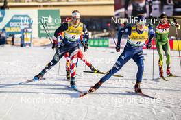 19.12.2020, Dresden, Germany (GER): Simeon Hamilton (USA), Michael Hellweger (ITA), (l-r)  - FIS world cup cross-country, individual sprint, Dresden (GER). www.nordicfocus.com. © Modica/NordicFocus. Every downloaded picture is fee-liable.