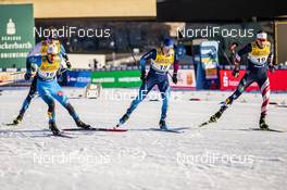 19.12.2020, Dresden, Germany (GER): Valentin Chauvin (FRA), Valerio Grond (SUI), Kevin Bolger (USA), (l-r)  - FIS world cup cross-country, individual sprint, Dresden (GER). www.nordicfocus.com. © Modica/NordicFocus. Every downloaded picture is fee-liable.