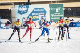 19.12.2020, Dresden, Germany (GER): Sofie Krehl (GER), Yulia Stupak (RUS), Anamarija Lampic (SLO), Lucia Scardoni (ITA), Nadine Herrmann (GER), Petra Hyncicova (CZE), (l-r)  - FIS world cup cross-country, individual sprint, Dresden (GER). www.nordicfocus.com. © Modica/NordicFocus. Every downloaded picture is fee-liable.