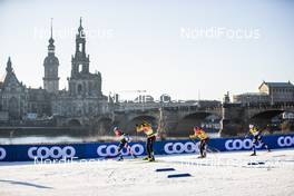 19.12.2020, Dresden, Germany (GER): Jessie Diggins (USA), Coletta Rydzek (GER), Alexandra Danner (GER), (l-r)  - FIS world cup cross-country, individual sprint, Dresden (GER). www.nordicfocus.com. © Modica/NordicFocus. Every downloaded picture is fee-liable.