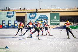 19.12.2020, Dresden, Germany (GER): Coletta Rydzek (GER), Jessie Diggins (USA), Katerina Janatova (CZE), Hannah Halvorsen (USA), (l-r)  - FIS world cup cross-country, individual sprint, Dresden (GER). www.nordicfocus.com. © Modica/NordicFocus. Every downloaded picture is fee-liable.