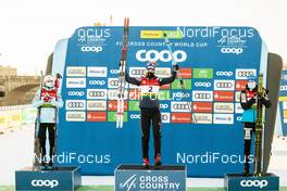 19.12.2020, Dresden, Germany (GER): Sophie Caldwell Hamilton (USA), Nadine Faehndrich (SUI), Anamarija Lampic (SLO), (l-r)  - FIS world cup cross-country, individual sprint, Dresden (GER). www.nordicfocus.com. © Modica/NordicFocus. Every downloaded picture is fee-liable.