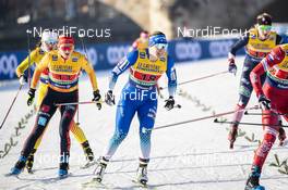20.12.2020, Dresden, Germany (GER): Laura Gimmler (GER), Eva Urevc (SLO), (l-r)  - FIS world cup cross-country, team sprint, Dresden (GER). www.nordicfocus.com. © Modica/NordicFocus. Every downloaded picture is fee-liable.
