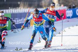 20.12.2020, Dresden, Germany (GER): Jovian Hediger (SUI), Renaud Jay (FRA), (l-r)  - FIS world cup cross-country, team sprint, Dresden (GER). www.nordicfocus.com. © Modica/NordicFocus. Every downloaded picture is fee-liable.