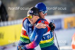 20.12.2020, Dresden, Germany (GER): Roman Schaad (SUI), Jovian Hediger (SUI), (l-r)  - FIS world cup cross-country, team sprint, Dresden (GER). www.nordicfocus.com. © Modica/NordicFocus. Every downloaded picture is fee-liable.