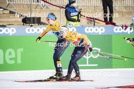 20.12.2020, Dresden, Germany (GER): Antonia Fraebel (GER), Nadine Herrmann (GER), (l-r)  - FIS world cup cross-country, team sprint, Dresden (GER). www.nordicfocus.com. © Modica/NordicFocus. Every downloaded picture is fee-liable.