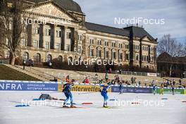 20.12.2020, Dresden, Germany (GER): Laurien Van Der Graaff (SUI), Eva Urevc (SLO), (l-r)  - FIS world cup cross-country, team sprint, Dresden (GER). www.nordicfocus.com. © Modica/NordicFocus. Every downloaded picture is fee-liable.