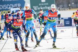 20.12.2020, Dresden, Germany (GER): Lucas Chanavat (FRA), Valentin Chauvin (FRA), (l-r)  - FIS world cup cross-country, team sprint, Dresden (GER). www.nordicfocus.com. © Modica/NordicFocus. Every downloaded picture is fee-liable.