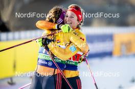 20.12.2020, Dresden, Germany (GER): Laura Gimmler (GER), Sofie Krehl (GER), (l-r)  - FIS world cup cross-country, team sprint, Dresden (GER). www.nordicfocus.com. © Modica/NordicFocus. Every downloaded picture is fee-liable.