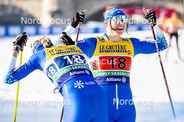 20.12.2020, Dresden, Germany (GER): Anamarija Lampic (SLO), Eva Urevc (SLO), (l-r)  - FIS world cup cross-country, team sprint, Dresden (GER). www.nordicfocus.com. © Modica/NordicFocus. Every downloaded picture is fee-liable.