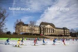 20.12.2020, Dresden, Germany (GER): Anamarija Lampic (SLO), Nadine Faehndrich (SUI), Julia Kern (USA), Yulia Stupak (RUS), (l-r)  - FIS world cup cross-country, team sprint, Dresden (GER). www.nordicfocus.com. © Modica/NordicFocus. Every downloaded picture is fee-liable.