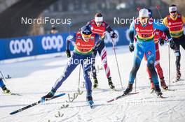 20.12.2020, Dresden, Germany (GER): Francesco De Fabiani (ITA), Valentin Chauvin (FRA), (l-r)  - FIS world cup cross-country, team sprint, Dresden (GER). www.nordicfocus.com. © Modica/NordicFocus. Every downloaded picture is fee-liable.