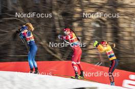 20.12.2020, Dresden, Germany (GER): Yulia Stupak (RUS), Laura Gimmler (GER), (l-r)  - FIS world cup cross-country, team sprint, Dresden (GER). www.nordicfocus.com. © Modica/NordicFocus. Every downloaded picture is fee-liable.