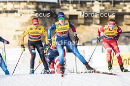 20.12.2020, Dresden, Germany (GER): Laura Gimmler (GER), Laurien Van Der Graaff (SUI), (l-r)  - FIS world cup cross-country, team sprint, Dresden (GER). www.nordicfocus.com. © Modica/NordicFocus. Every downloaded picture is fee-liable.