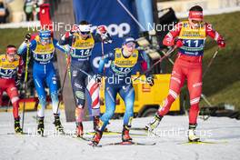 20.12.2020, Dresden, Germany (GER): Nadine Faehndrich (SUI), Julia Kern (USA), Natalia Nepryaeva (RUS), (l-r)  - FIS world cup cross-country, team sprint, Dresden (GER). www.nordicfocus.com. © Modica/NordicFocus. Every downloaded picture is fee-liable.