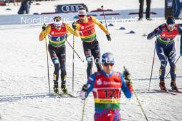 20.12.2020, Dresden, Germany (GER): Sebastian Eisenlauer (GER), Thomas Bing (GER), (l-r)  - FIS world cup cross-country, team sprint, Dresden (GER). www.nordicfocus.com. © Modica/NordicFocus. Every downloaded picture is fee-liable.
