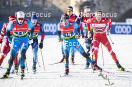 20.12.2020, Dresden, Germany (GER): Gleb Retivykh (RUS), Renaud Jay (FRA), (l-r)  - FIS world cup cross-country, team sprint, Dresden (GER). www.nordicfocus.com. © Modica/NordicFocus. Every downloaded picture is fee-liable.