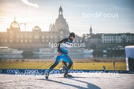 18.12.2020, Dresden, Germany (GER): Baptiste Gros (FRA) - FIS world cup cross-country, training, Dresden (GER). www.nordicfocus.com. © Modica/NordicFocus. Every downloaded picture is fee-liable.