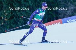 10.01.2020, Val di Fiemme, Italy (ITA): Alessandro Pittin (ITA) - FIS world cup nordic combined, individual gundersen HS104/10km, Val di Fiemme (ITA). www.nordicfocus.com. © Volk/NordicFocus. Every downloaded picture is fee-liable.