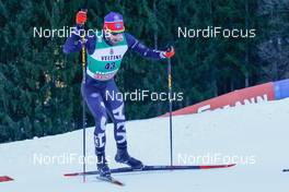 10.01.2020, Val di Fiemme, Italy (ITA): Taylor Fletcher (USA) - FIS world cup nordic combined, individual gundersen HS104/10km, Val di Fiemme (ITA). www.nordicfocus.com. © Volk/NordicFocus. Every downloaded picture is fee-liable.