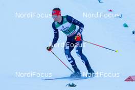 10.01.2020, Val di Fiemme, Italy (ITA): Ben Loomis (USA) - FIS world cup nordic combined, individual gundersen HS104/10km, Val di Fiemme (ITA). www.nordicfocus.com. © Volk/NordicFocus. Every downloaded picture is fee-liable.
